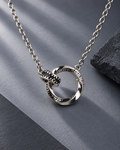 Together Forever Interlocking Ring Necklace