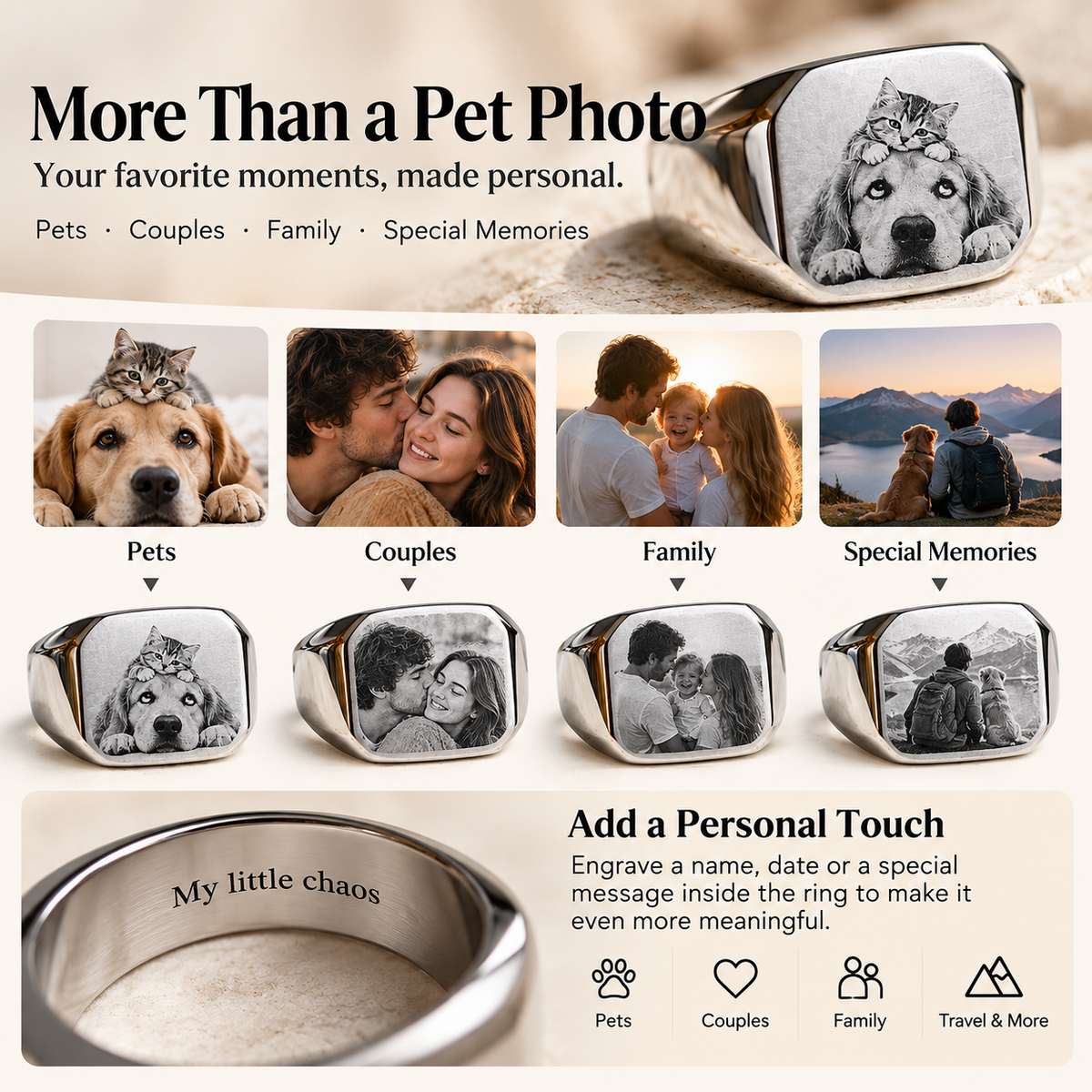 Personalization ideas for pets couples family and memories