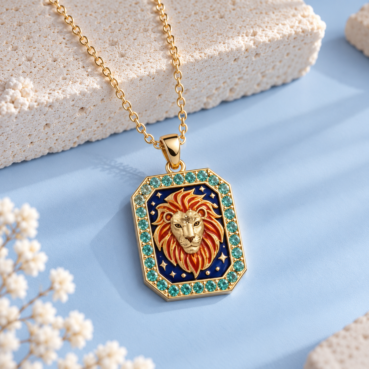 Leo zodiac pendant necklace – Kept Dear