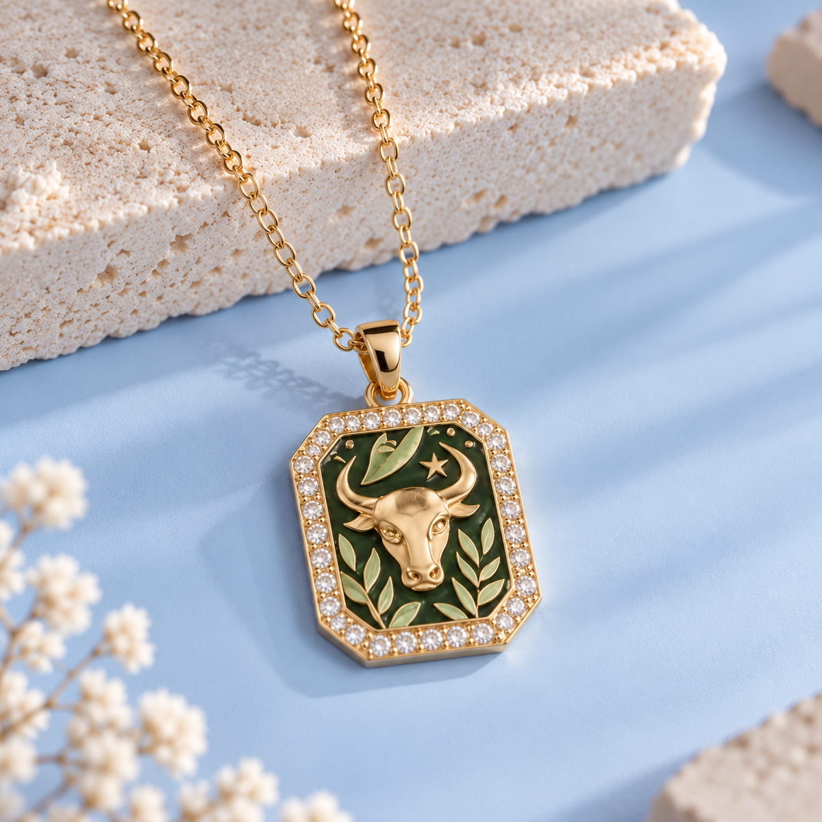 Taurus zodiac pendant necklace – Kept Dear